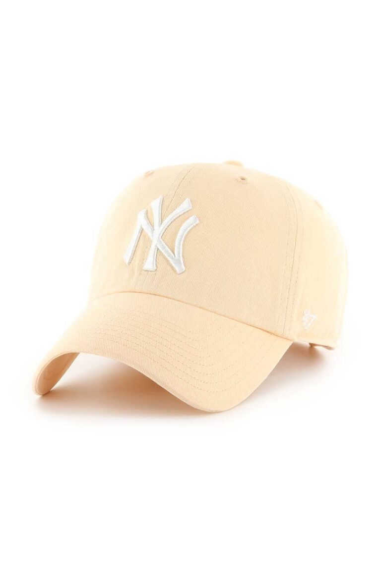 47 brand sapca MLB New York Yankees culoarea portocaliu