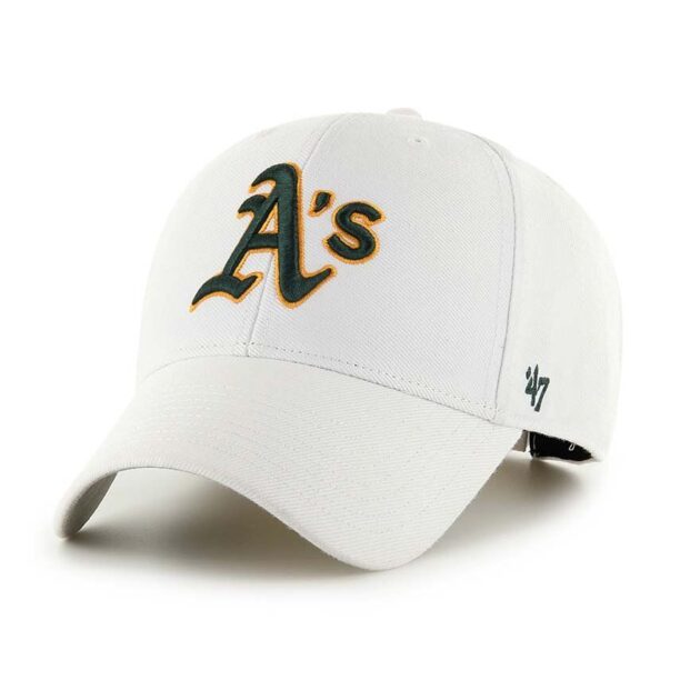 47 brand sapca MLB Oakland Athletics culoarea alb