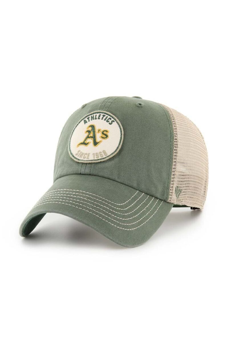 47 brand sapca MLB Oakland Athletics culoarea verde