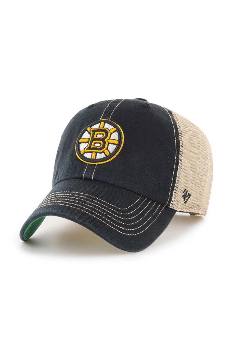 47 brand sapca NHL Boston Bruins culoarea negru