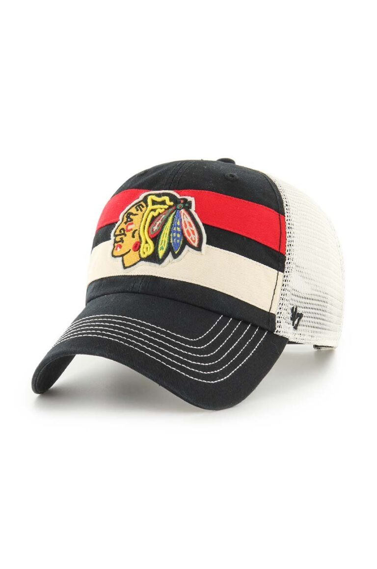 47 brand sapca NHL Chicago Blackhawks culoarea negru