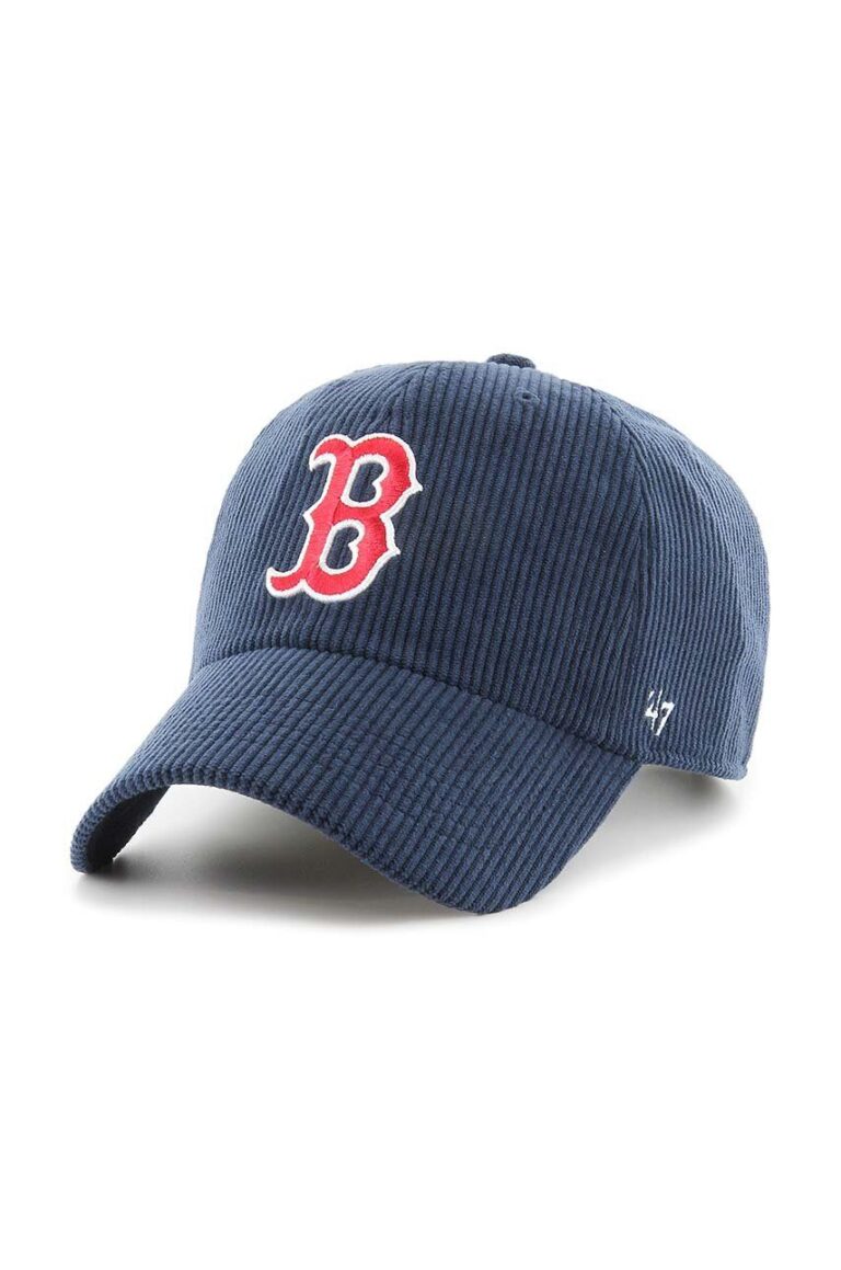 47 brand șapcă de baseball din bumbac MLB Boston Red Sox culoarea albastru marin