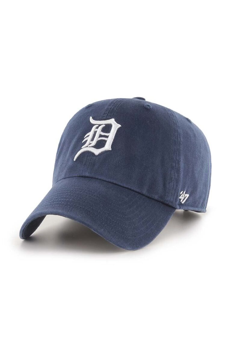 47 brand șapcă de baseball din bumbac MLB Detroit Tigers culoarea albastru marin