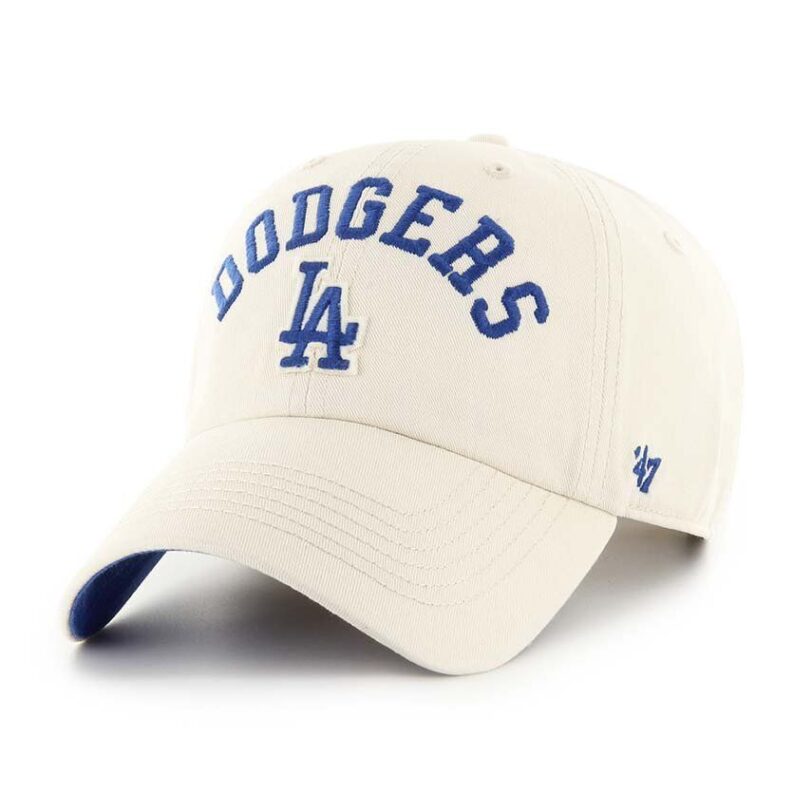 47 brand șapcă de baseball din bumbac MLB Los Angeles Dodgers culoarea bej