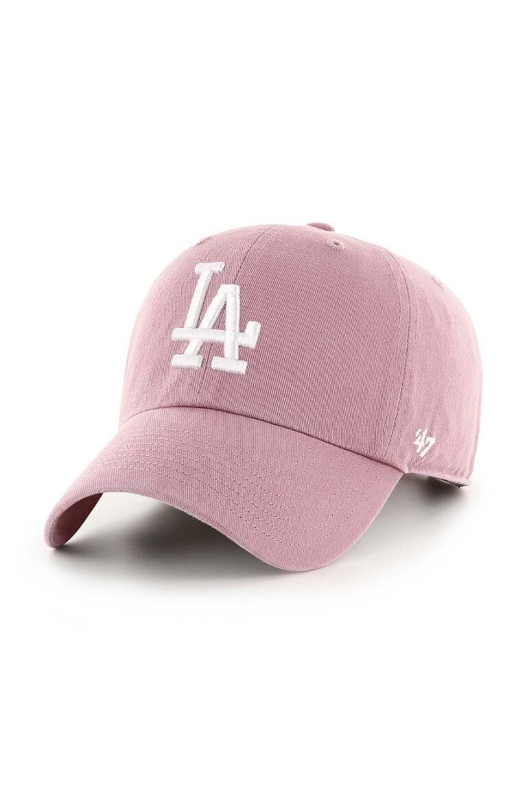 47 brand șapcă de baseball din bumbac MLB Los Angeles Dodgers culoarea roz