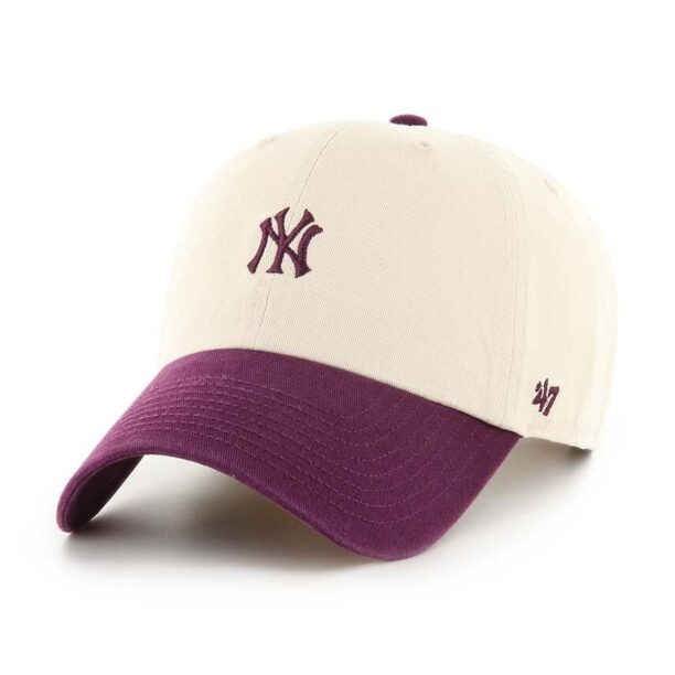 47 brand șapcă de baseball din bumbac MLB New York Yankees culoarea bej