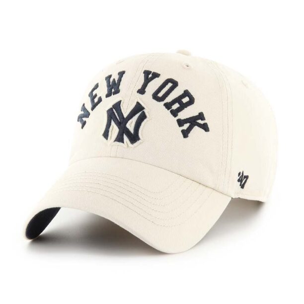 47 brand șapcă de baseball din bumbac MLB New York Yankees culoarea bej