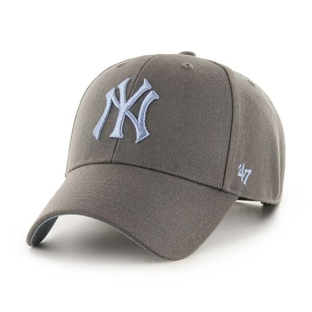 47 brand șapcă de baseball din bumbac MLB New York Yankees culoarea gri