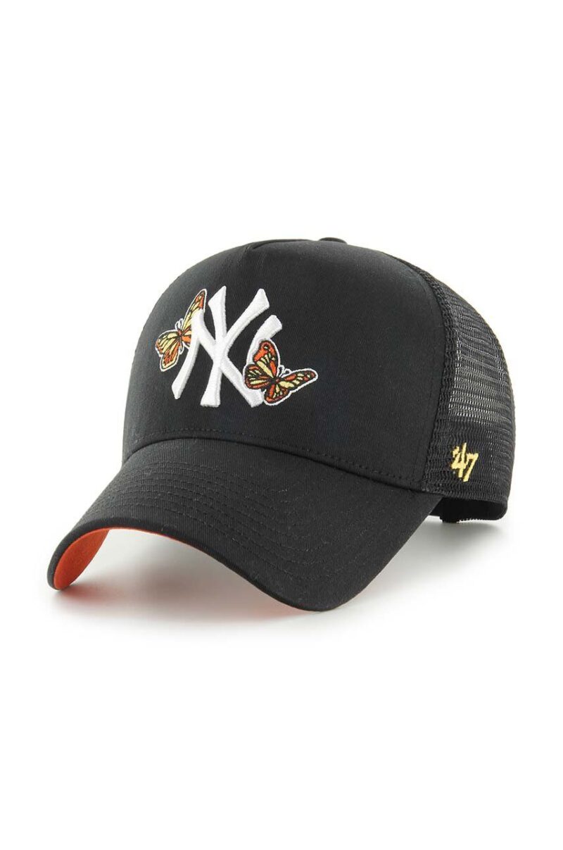 47 brand șapcă de baseball din bumbac MLB New York Yankees culoarea negru