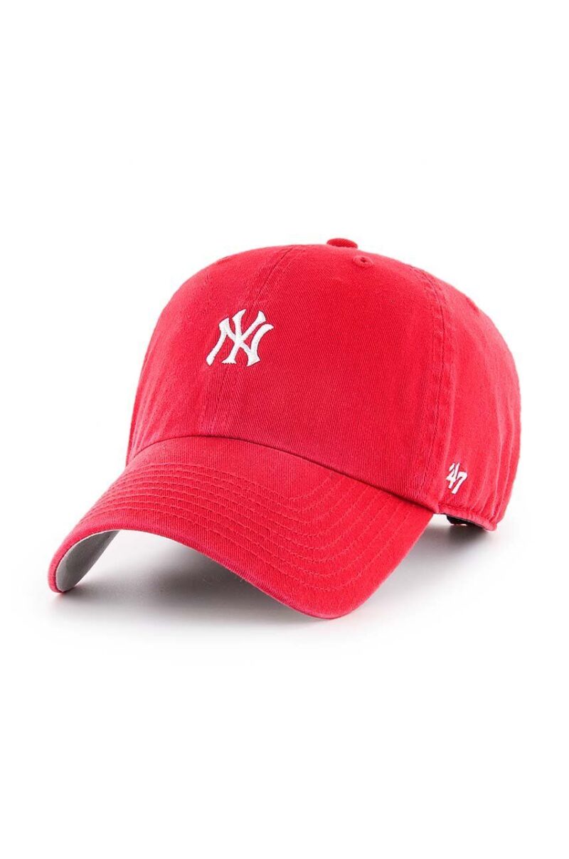 47 brand șapcă de baseball din bumbac MLB New York Yankees culoarea rosu