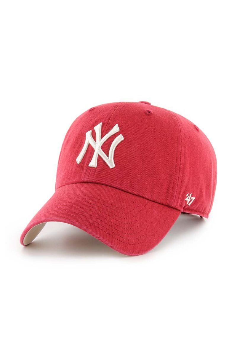 47 brand șapcă de baseball din bumbac MLB New York Yankees culoarea rosu