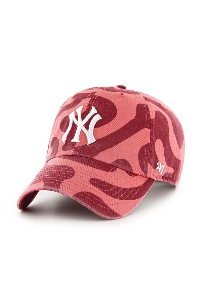 47 brand șapcă de baseball din bumbac MLB New York Yankees culoarea rosu