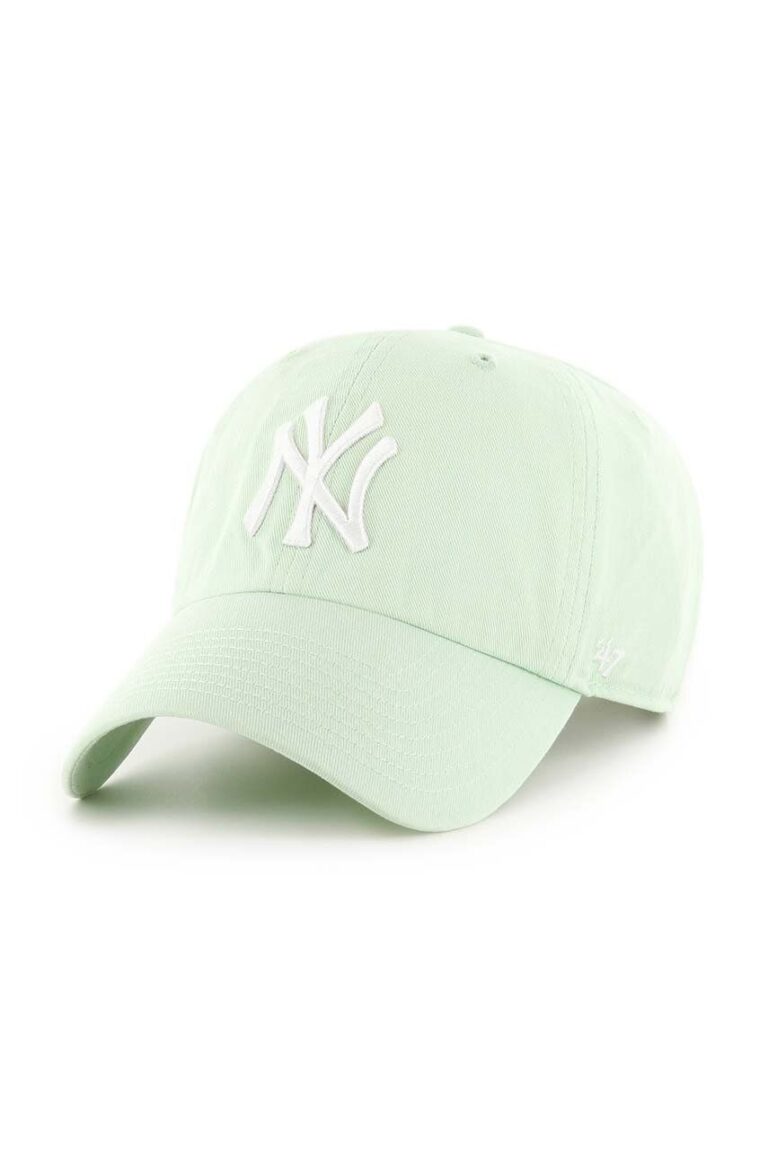 47 brand șapcă de baseball din bumbac MLB New York Yankees culoarea verde