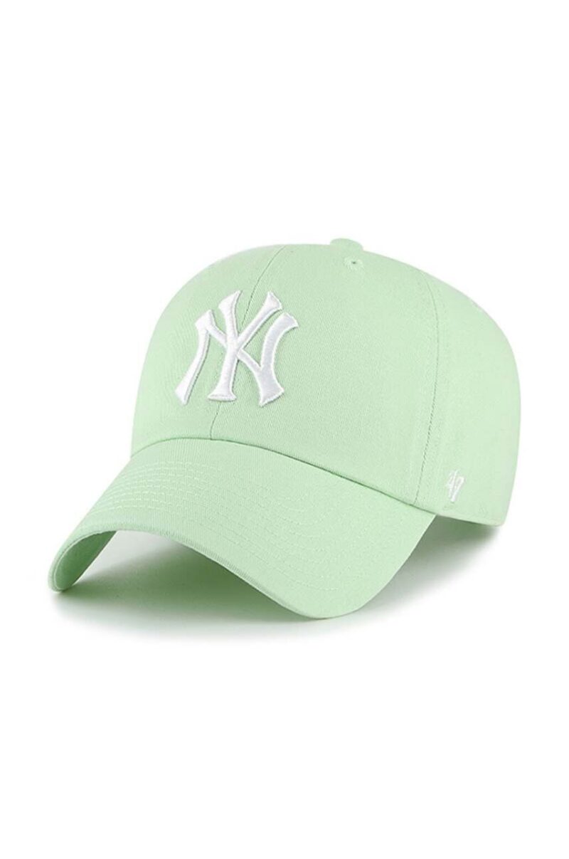 47 brand șapcă de baseball din bumbac MLB New York Yankees culoarea verde