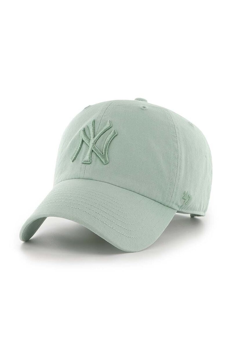 47 brand șapcă de baseball din bumbac MLB New York Yankees culoarea verde