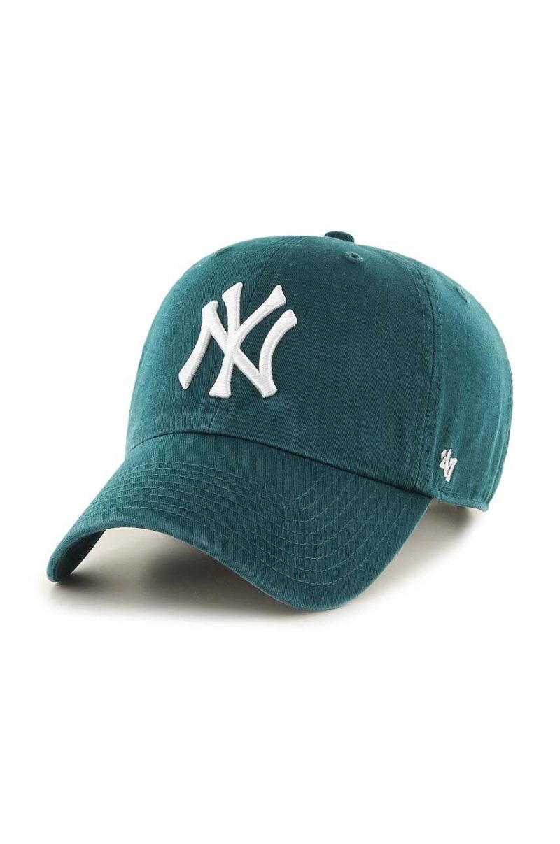 47 brand șapcă de baseball din bumbac MLB New York Yankees culoarea verde