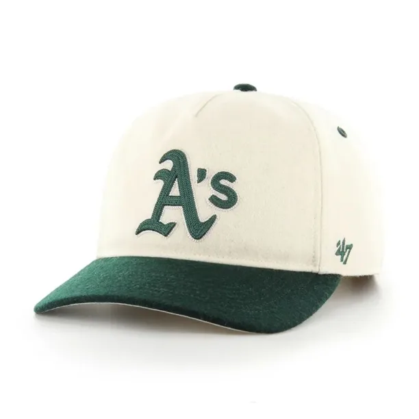 47 brand șapcă de baseball din bumbac MLB Oakland Athletics culoarea bej