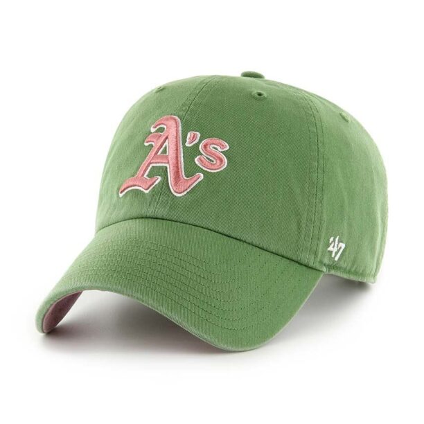 47 brand șapcă de baseball din bumbac MLB Oakland Athletics culoarea verde