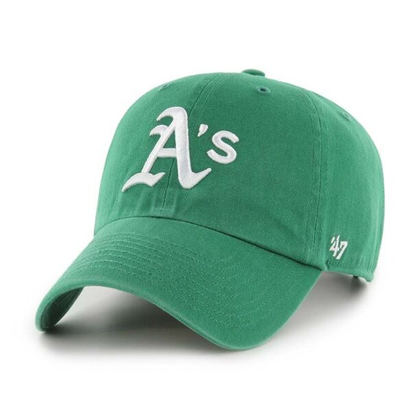 47 brand șapcă de baseball din bumbac MLB Oakland Athletics culoarea verde