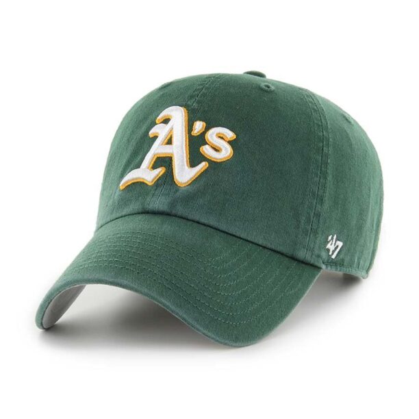 47 brand șapcă de baseball din bumbac MLB Oakland Athletics culoarea verde