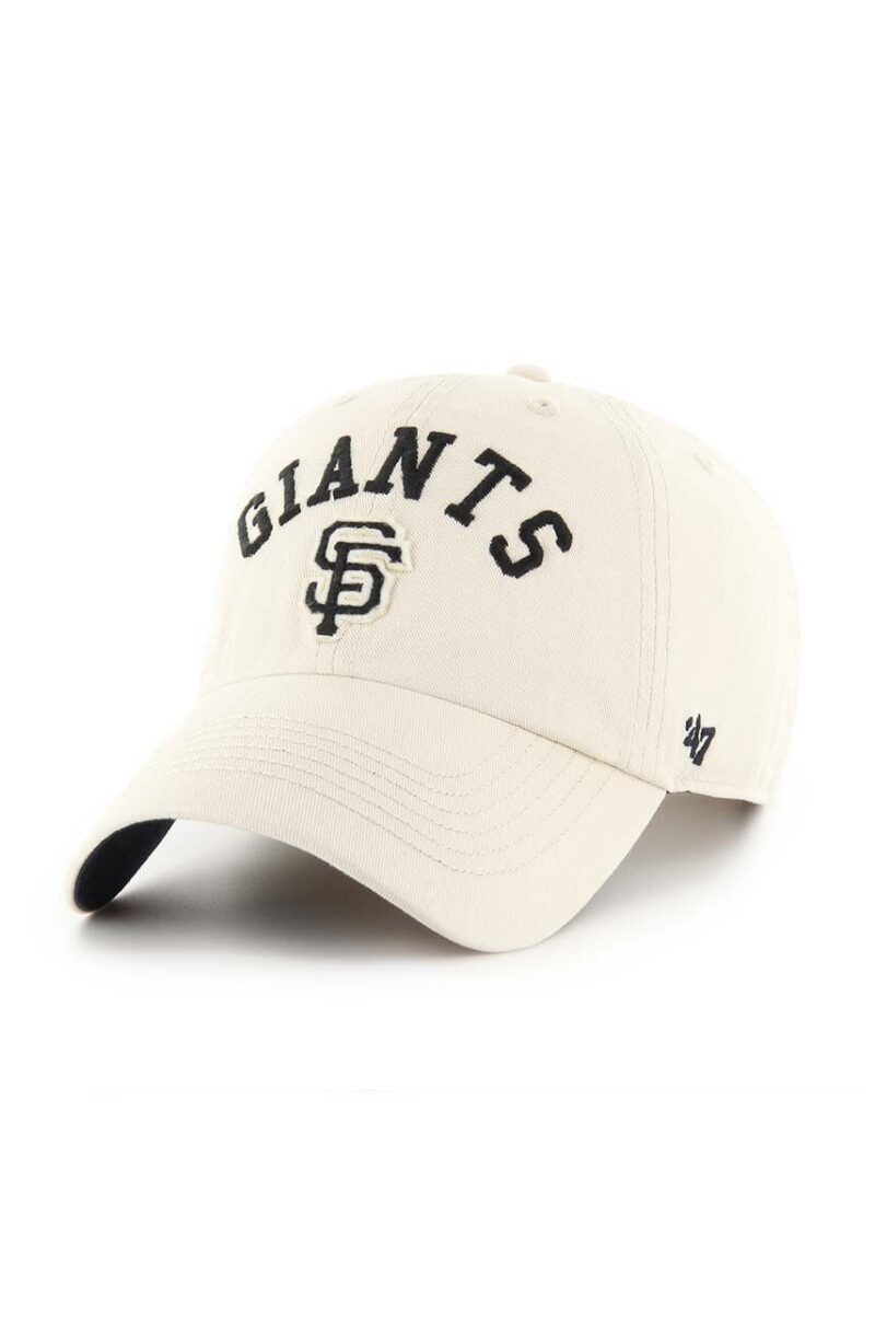 47 brand șapcă de baseball din bumbac MLB San Francisco Giants culoarea bej