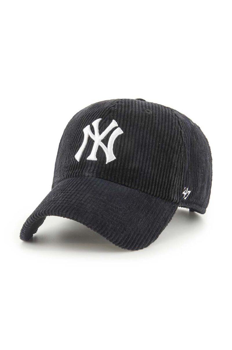 47 brand șapcă de baseball din catifea MLB New York Yankees culoarea negru