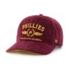 47 brand șapcă de baseball din catifea MLB Philadelphia Phillies culoarea bordo