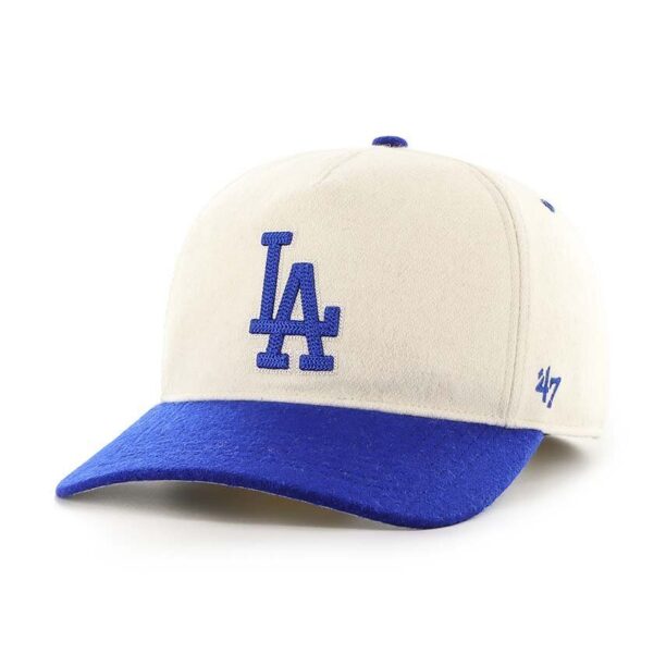 47 brand șapcă din amestec de lână MLB Los Angeles Dodgers culoarea bej