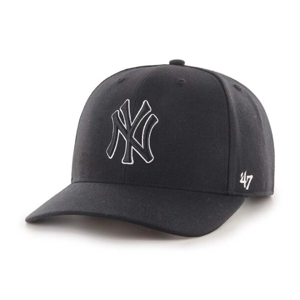 47 brand șapcă din amestec de lână MLB New York Yankees culoarea negru