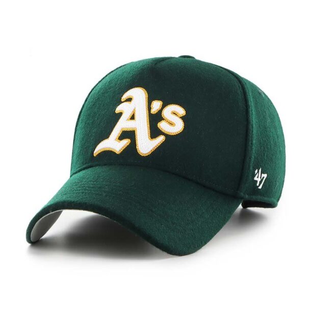 47 brand șapcă din amestec de lână MLB Oakland Athletics culoarea verde