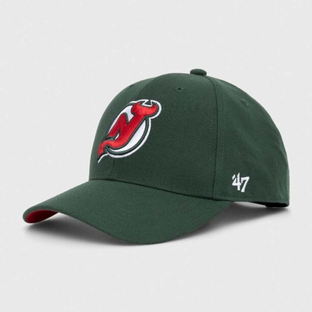 47 brand șapcă din amestec de lână NHL New Jersey Devils culoarea verde