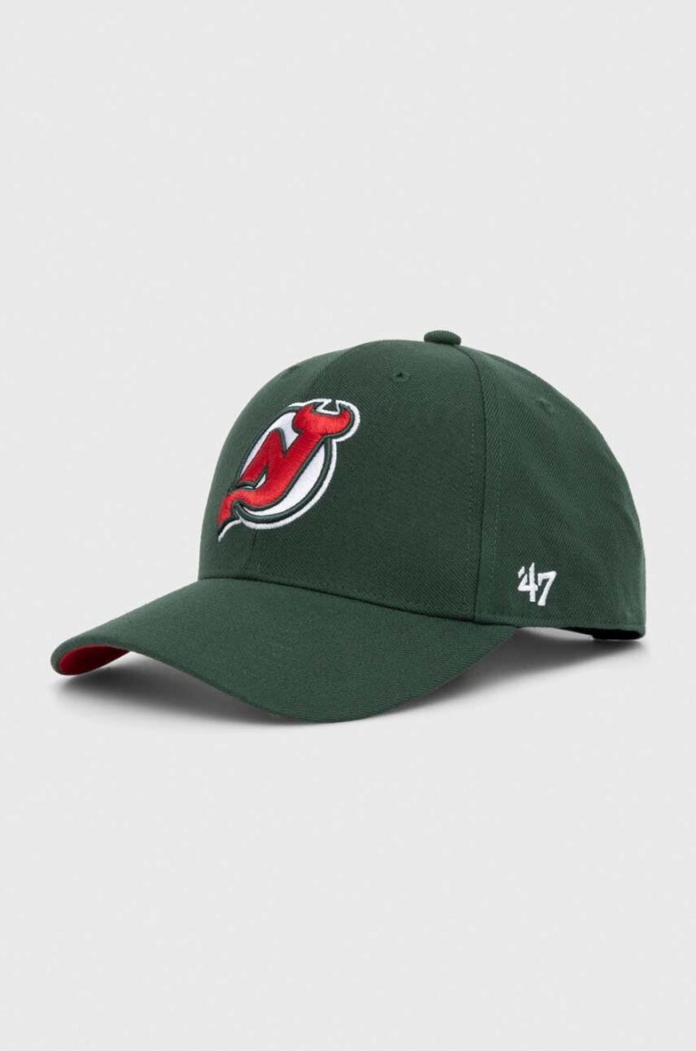 47 brand șapcă din amestec de lână NHL New Jersey Devils culoarea verde