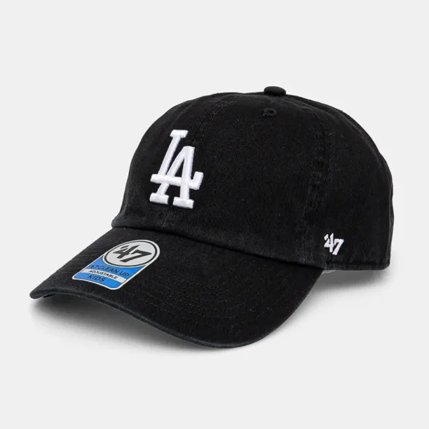 47 brand șapcă din bumbac pentru copii MLB Los Angeles Dodgers culoarea negru