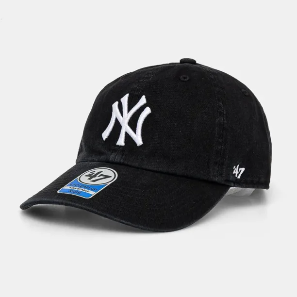 47 brand șapcă din bumbac pentru copii MLB New York Yankees culoarea negru