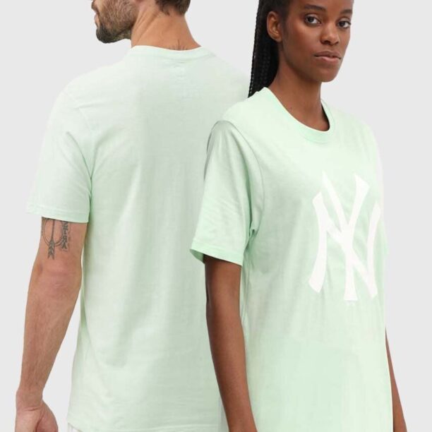 47 brand tricou din bumbac MLB New York Yankees culoarea verde