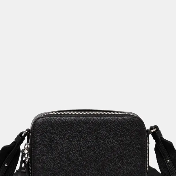 A.P.C. borseta de piele camera bag soho culoarea negru