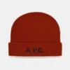 A.P.C. caciula de lana bonnet harry culoarea maro