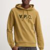 A.P.C. hanorac de bumbac hoodie standard grand vpc GOTS culoarea verde