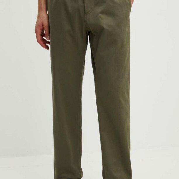 A.P.C. pantaloni de bumbac pantalon chuck culoarea verde