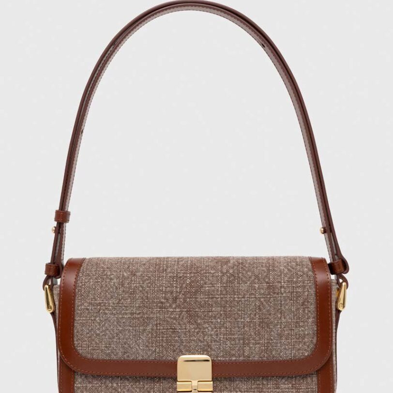 A.P.C. poseta sac grace baguette culoarea maro