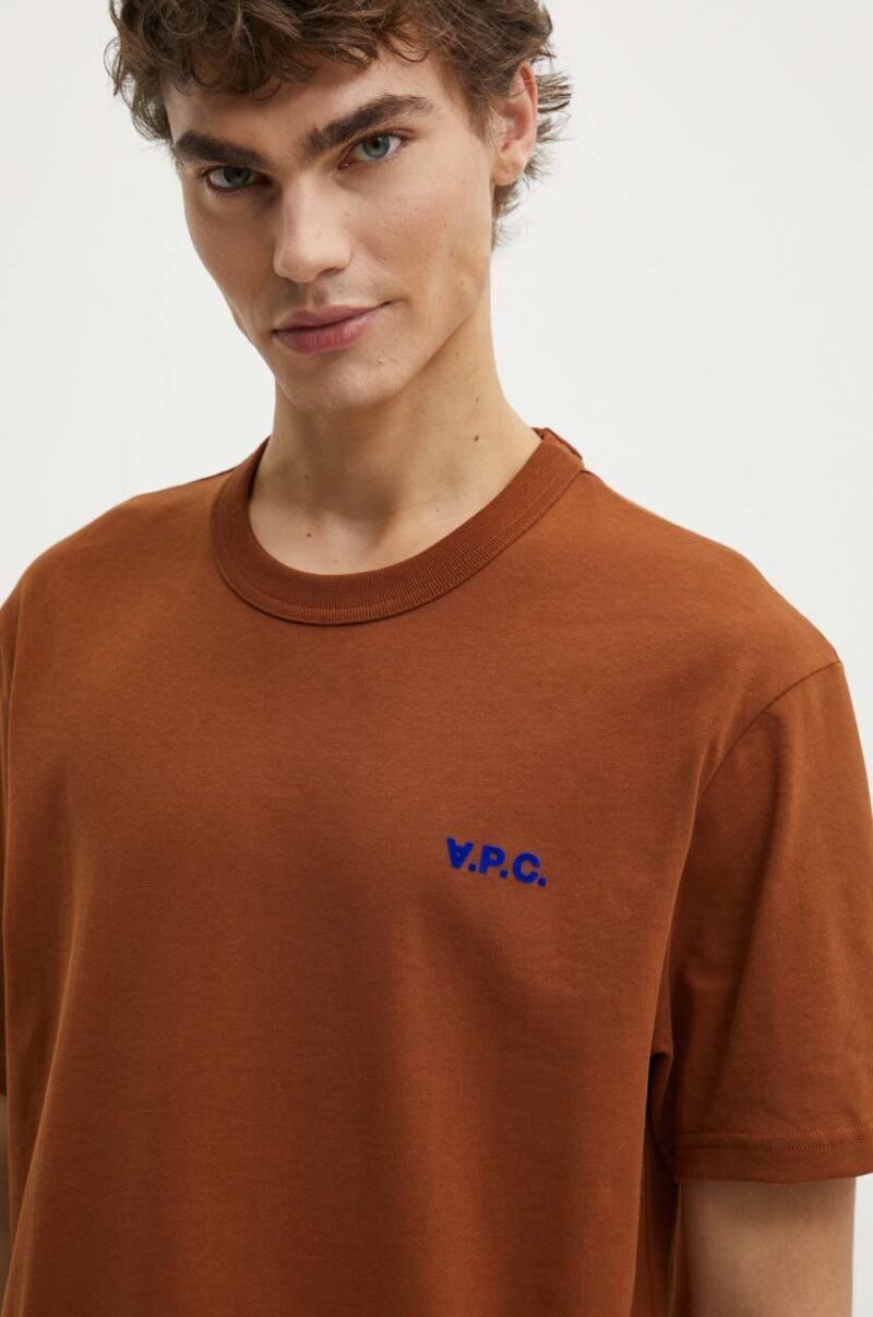 A.P.C. tricou din bumbac t-shirt boxy petit vpc barbati