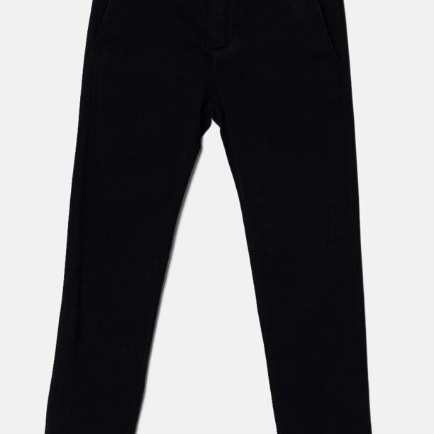 Abercrombie & Fitch pantaloni copii culoarea albastru marin