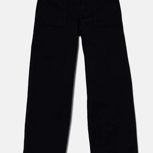 Abercrombie & Fitch pantaloni copii culoarea gri