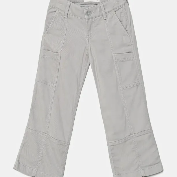 Abercrombie & Fitch pantaloni copii culoarea gri