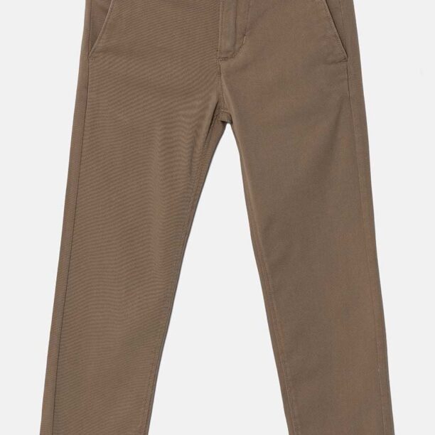 Abercrombie & Fitch pantaloni copii culoarea maro