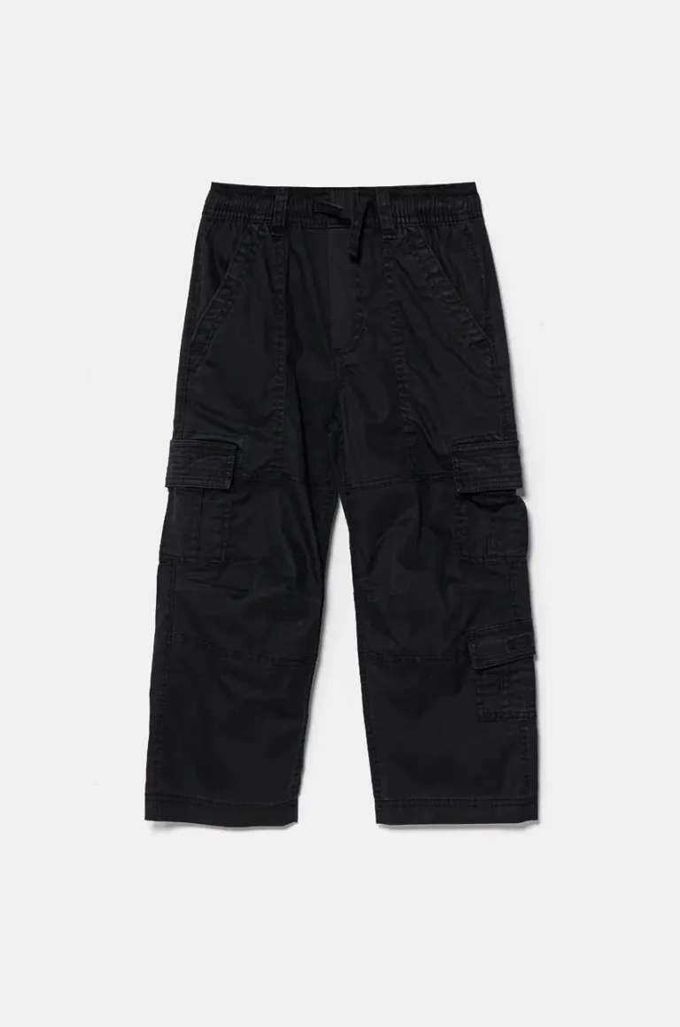 Abercrombie & Fitch pantaloni copii culoarea negru