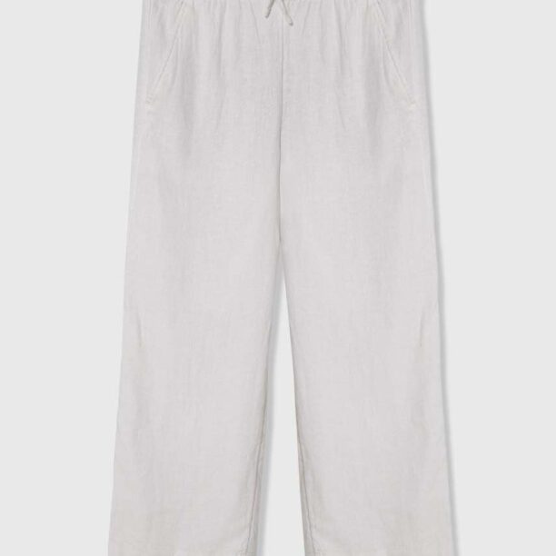 Abercrombie & Fitch pantaloni de in pentru copii culoarea alb