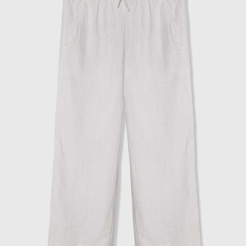 Abercrombie & Fitch pantaloni de in pentru copii culoarea alb
