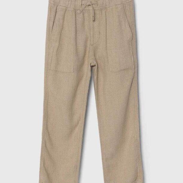 Abercrombie & Fitch pantaloni de in pentru copii culoarea bej