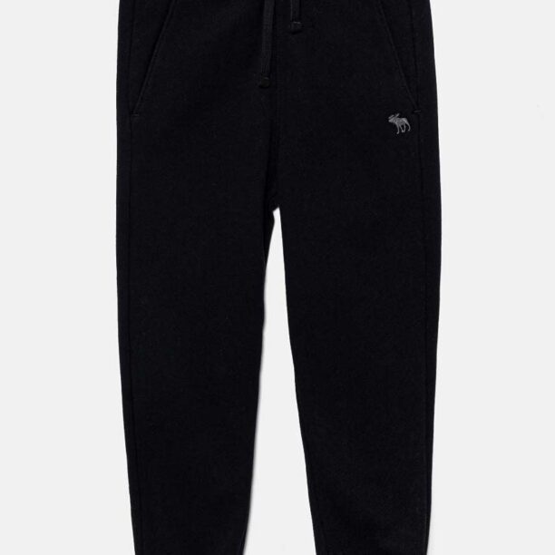 Abercrombie & Fitch pantaloni de trening pentru copii culoarea albastru marin